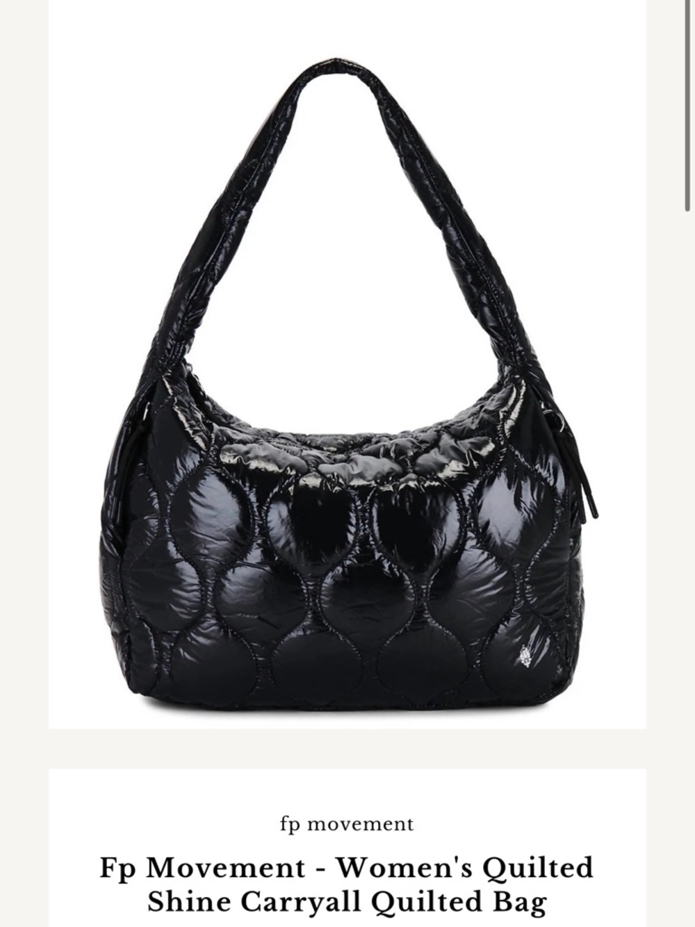 FP Movement by Free People Quilted Shine Carryall Bag